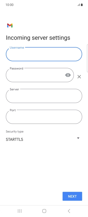 Press the field below 