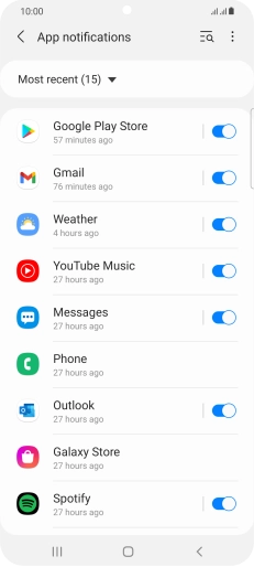 Press the drop down list.