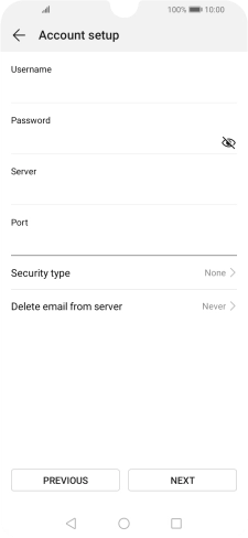 Press Security type.