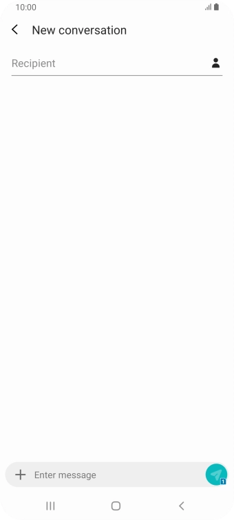 Press Recipient and key in the first letters of the recipient's name.