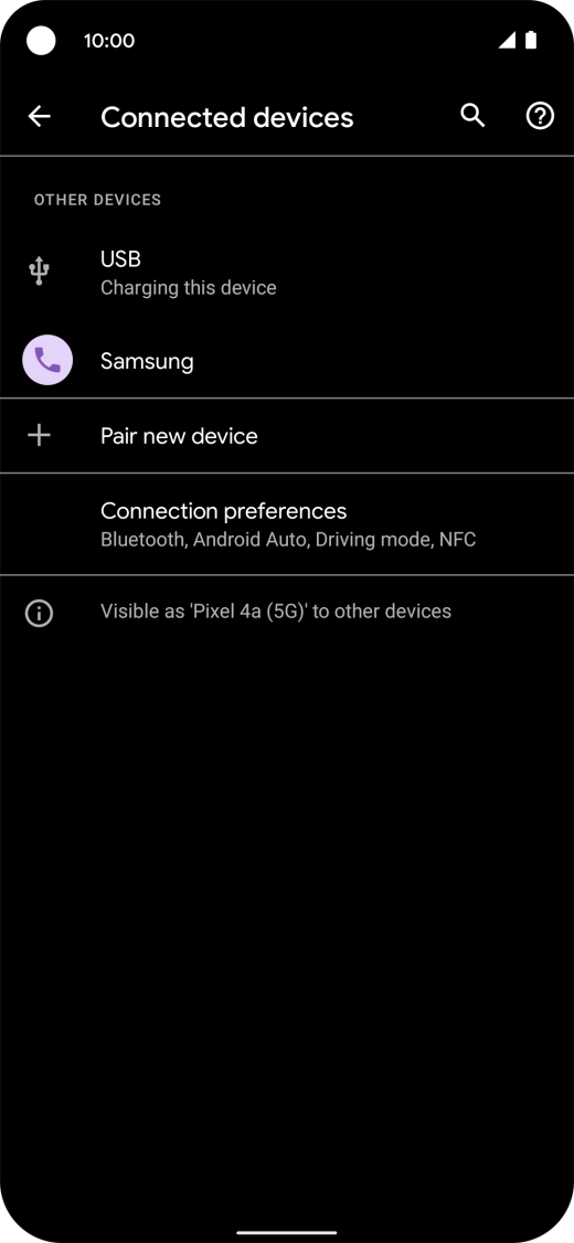 Slide your finger upwards starting from the bottom of the screen to return to the home screen.