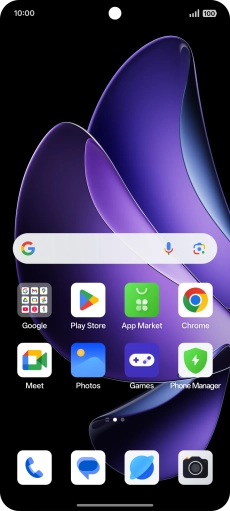 Slide two fingers downwards starting from the top of the screen.