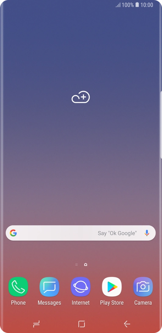 Press the Application key.