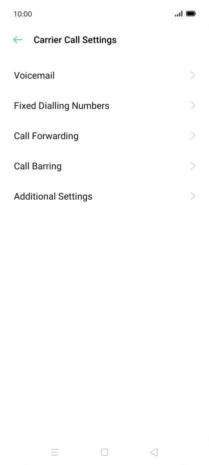 Press Fixed Dialling Numbers.