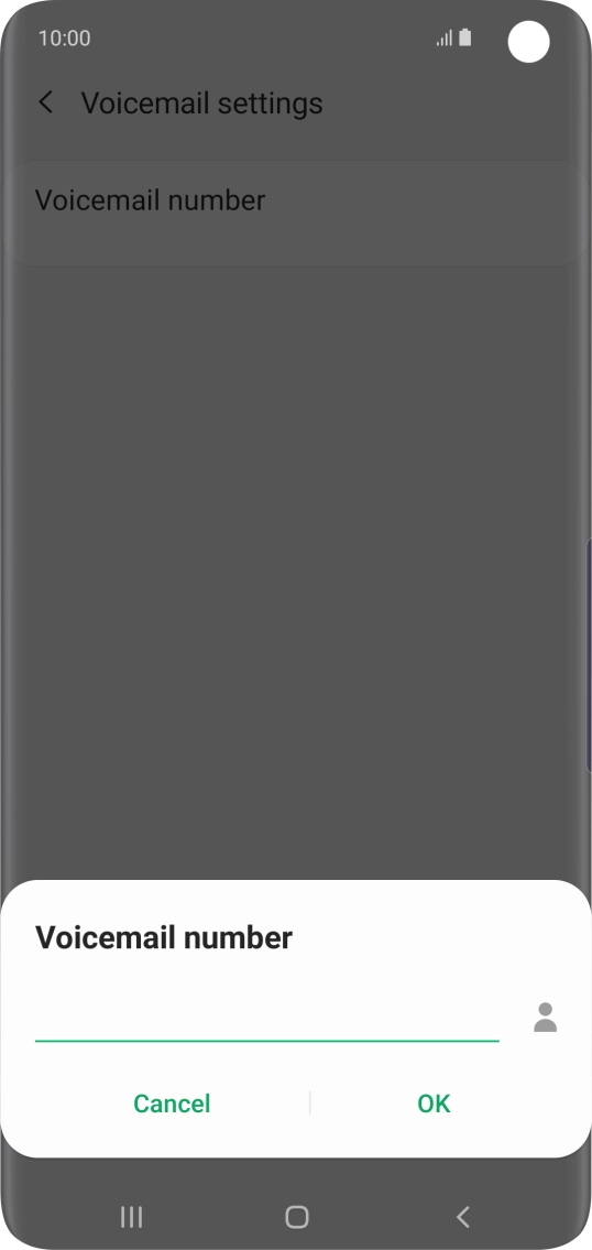 Key in +447953222222 and press OK.