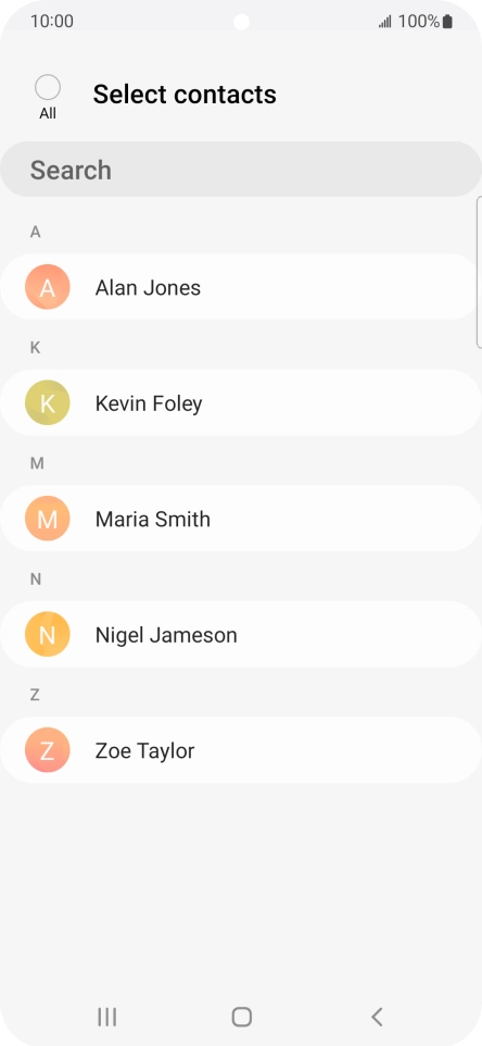 Press the field above 