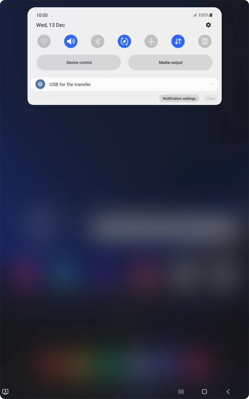 Press the drop down list.