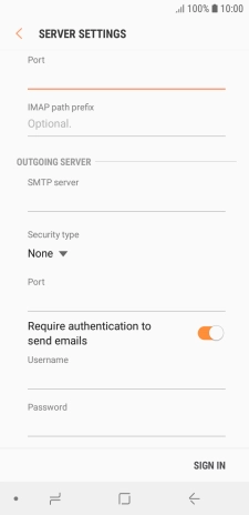 Press the field below 