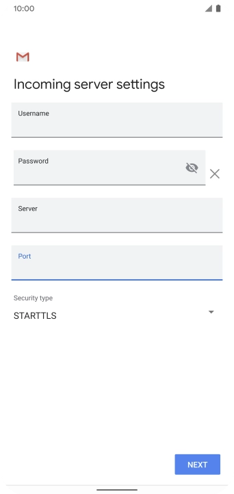 Press the drop down list below 