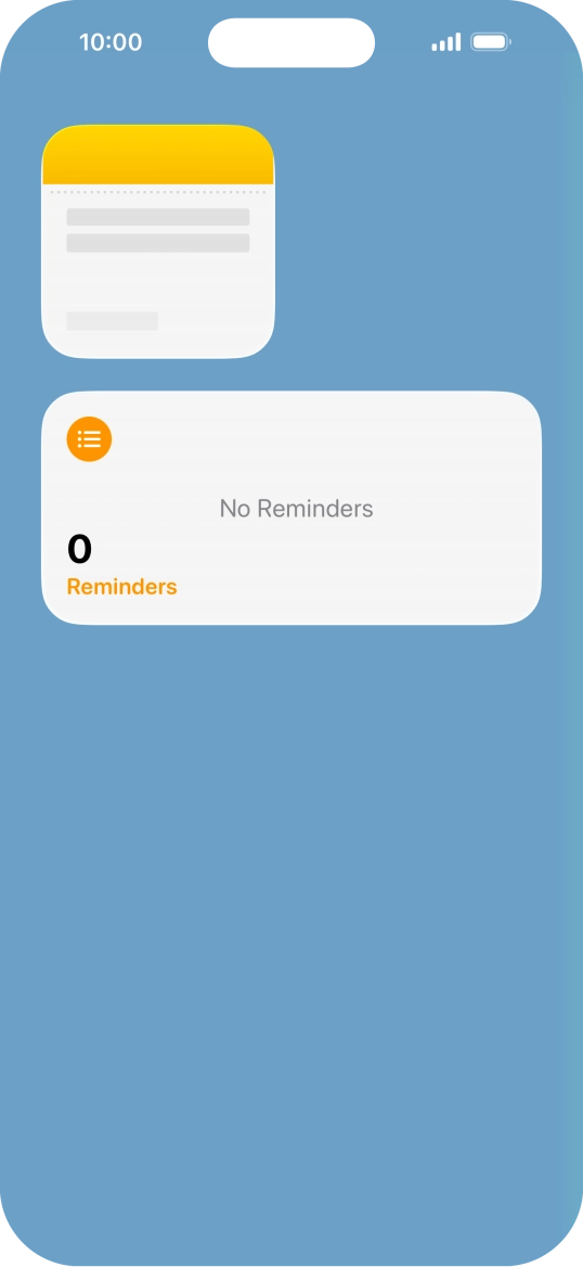 Press and hold the required Widget Stack.