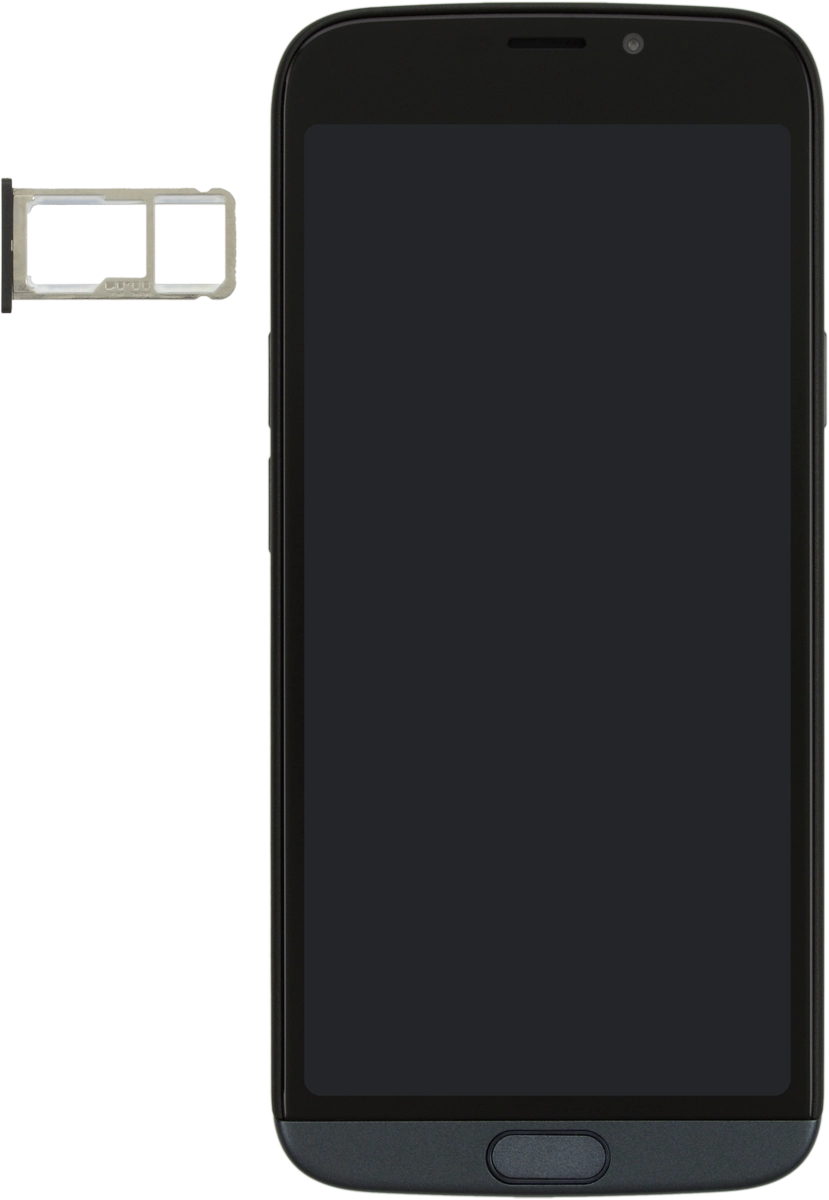 Turn your SIM so the angled corner of the SIM matches the angled corner of the SIM holder and place your SIM in the SIM holder.