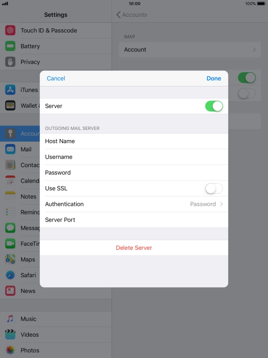 Press Authentication.