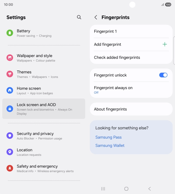 Press the required settings to turn them on or off.