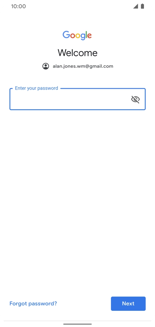 Press the field below 
