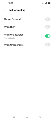 Press the Home key to return to the home screen.