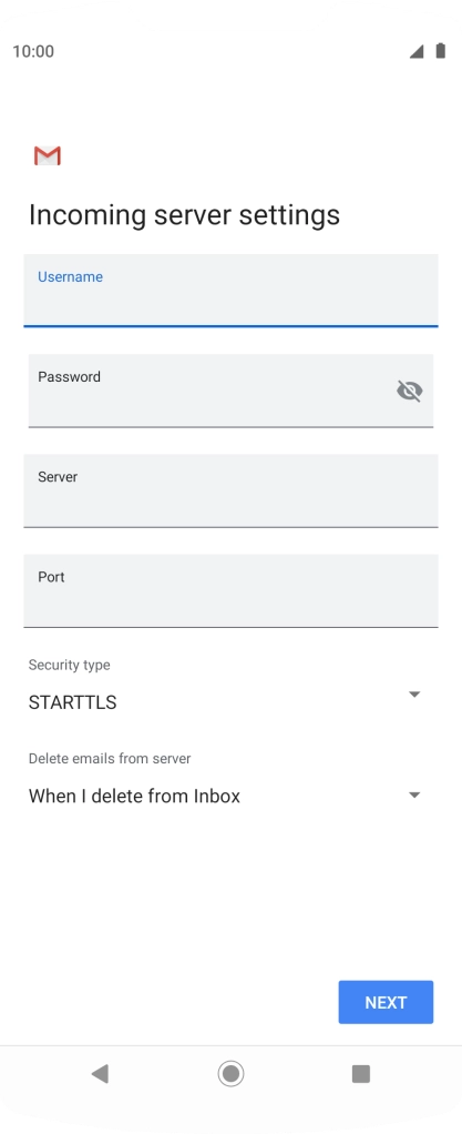 Press the field below 