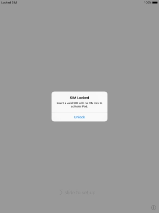 If your SIM is locked, press Unlock.