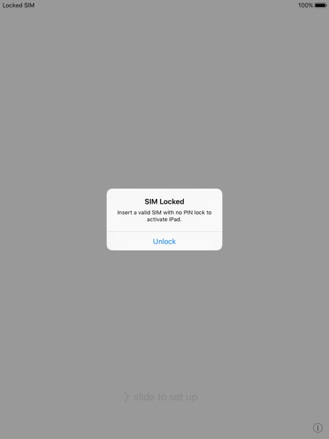 If your SIM is locked, press Unlock.