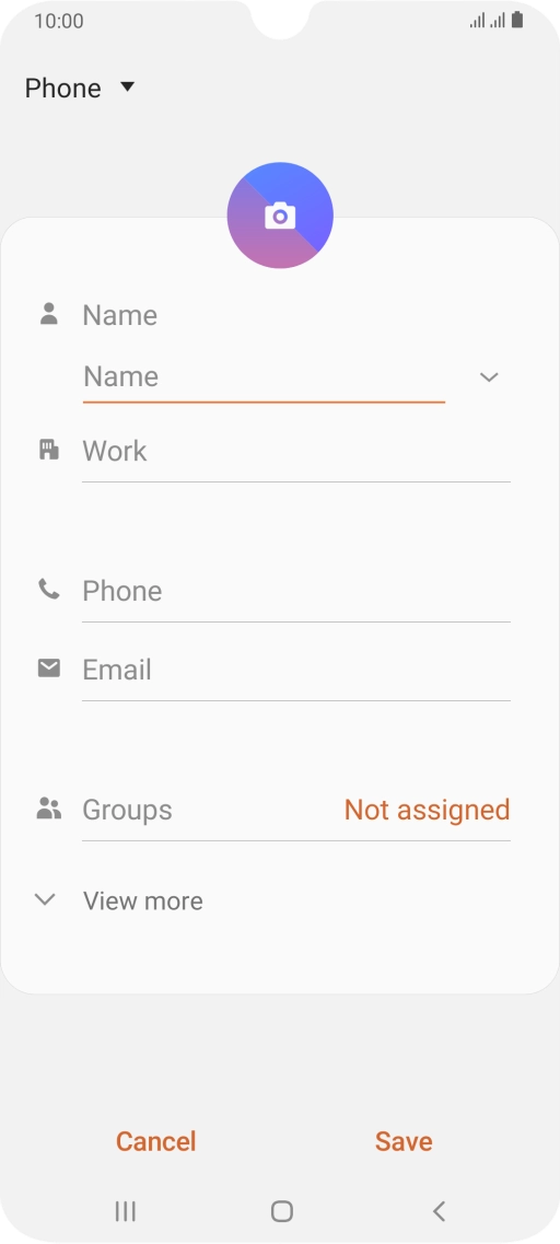 Press the address book drop down list.