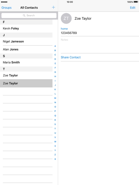 Press the Home key to return to the home screen.