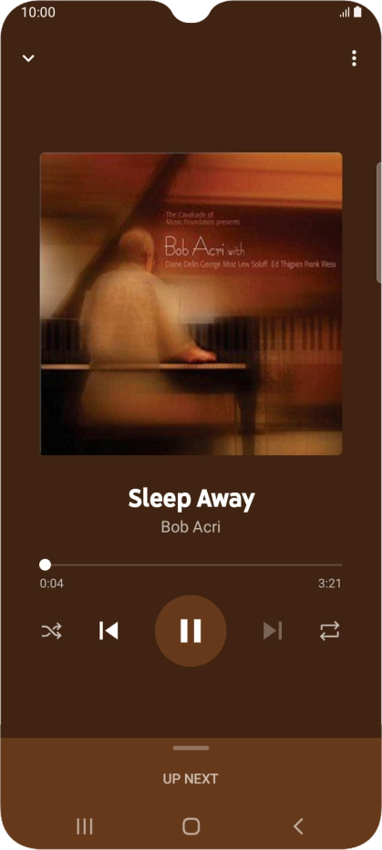 Press arrow right to go to the next audio file.