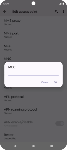 Key in 234 and press OK.