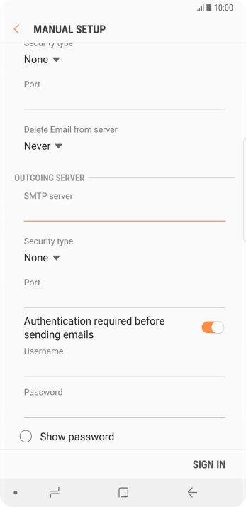 Press the drop down list below 