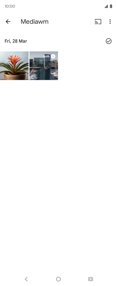 Press and hold any picture or video.