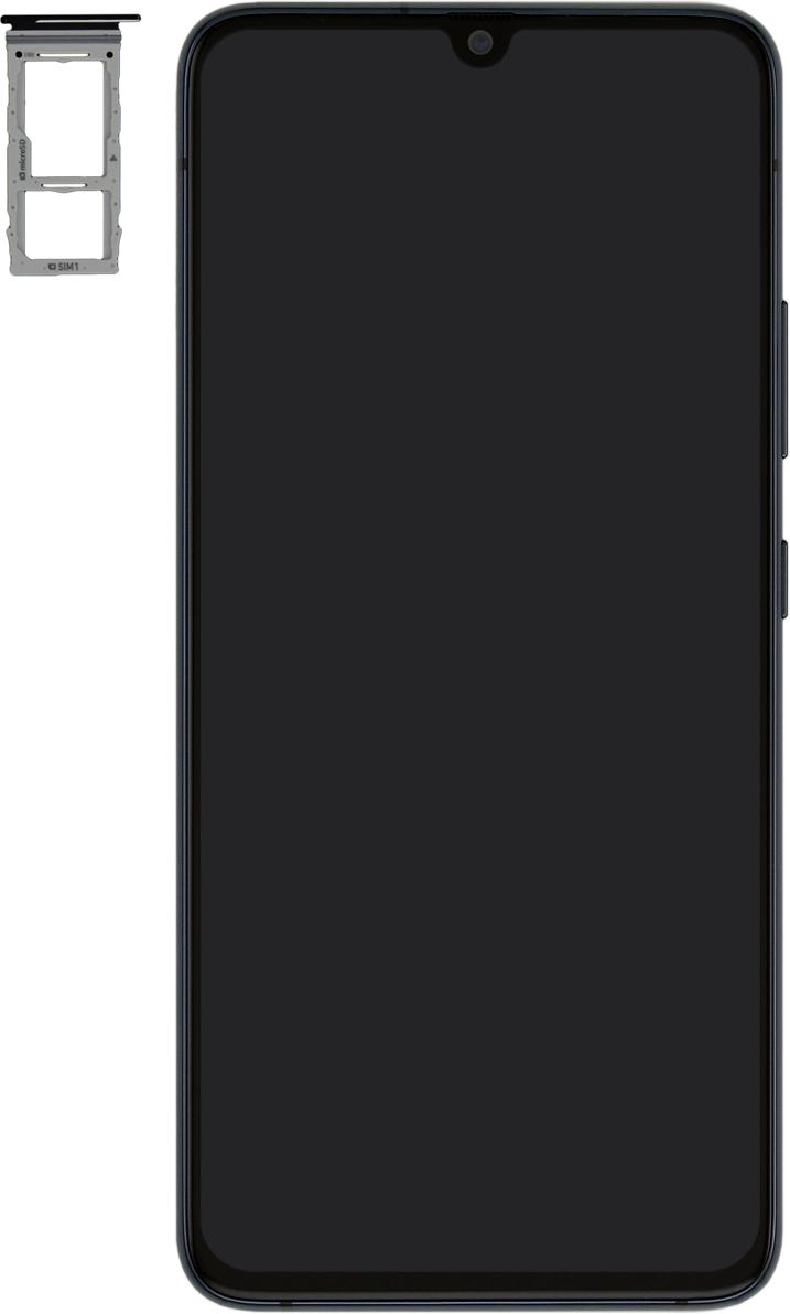 Place your SIM as illustrated next to the SIM holder.