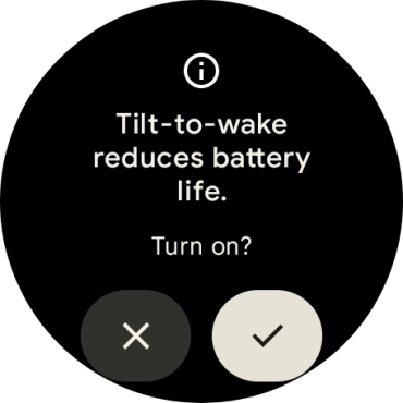 If you turn on the function, press the confirm icon..