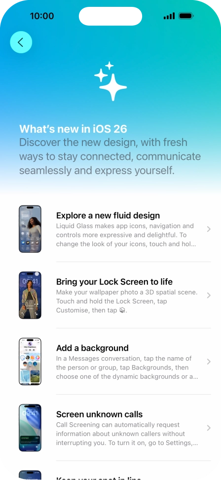 Slide your finger upwards starting from the bottom of the screen to return to the home screen.