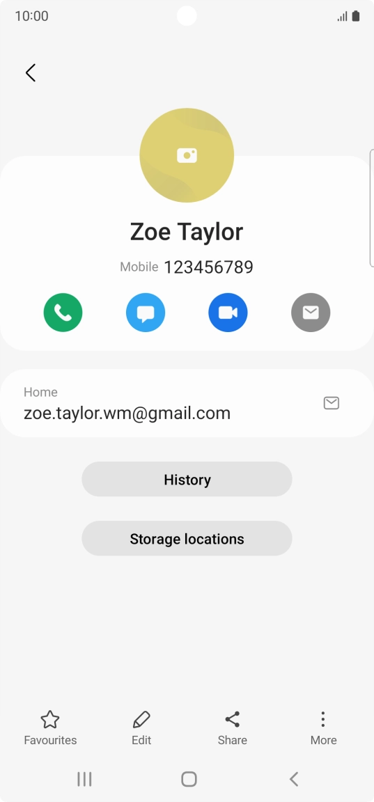 Press the call icon.