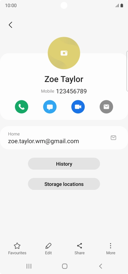 Press the call icon.