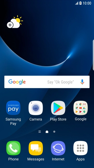 When the battery charging icon is displayed, the battery is charging.