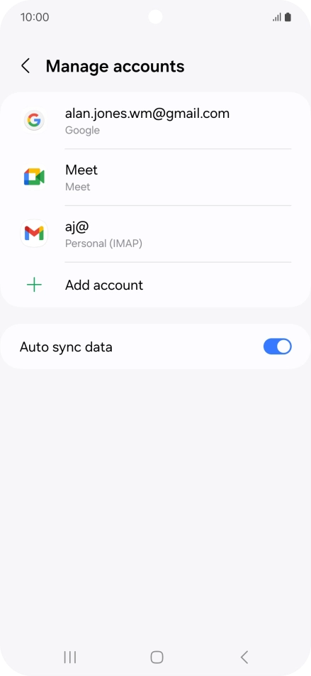 Press the Home key to return to the home screen.