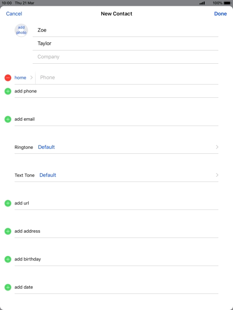 Press Phone and key in the required phone number.