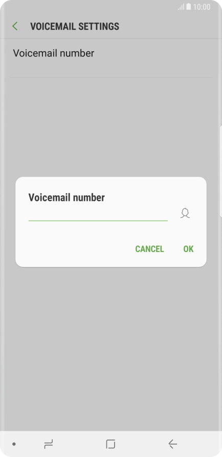 Key in +447953222222 and press OK.