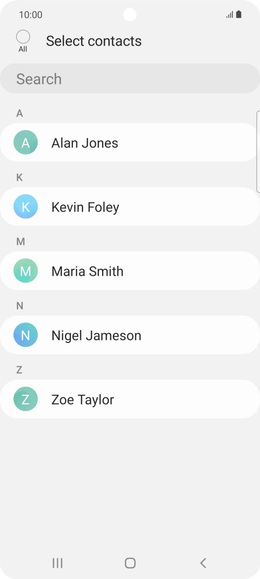 Press the field above 