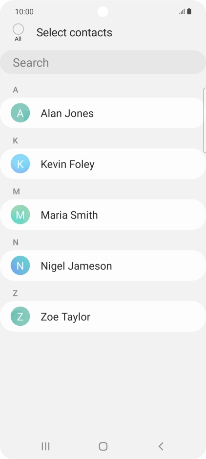 Press the field above 