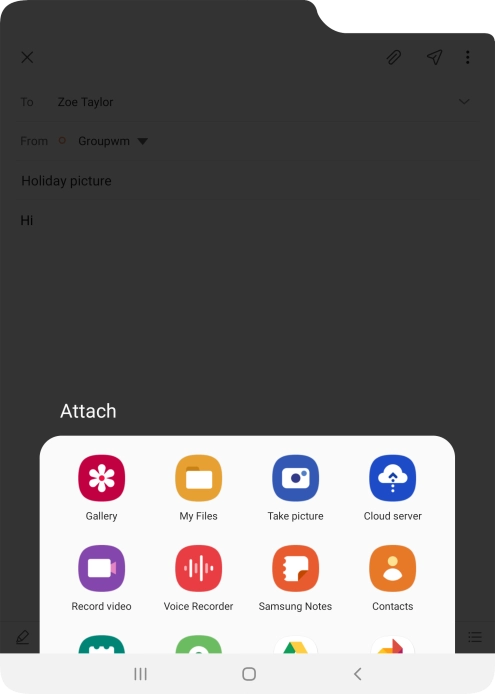 Press My Files and go to the required folder.