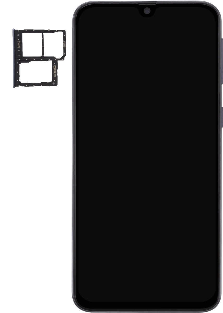 Turn your SIM so the angled corner of the SIM matches the angled corner of the SIM holder and place your SIM in the SIM holder.