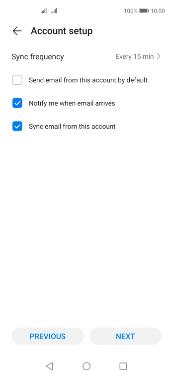 Press Sync frequency.