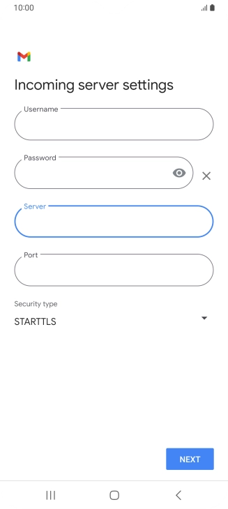 Press the field below 