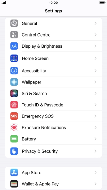 Press Touch ID & Passcode.