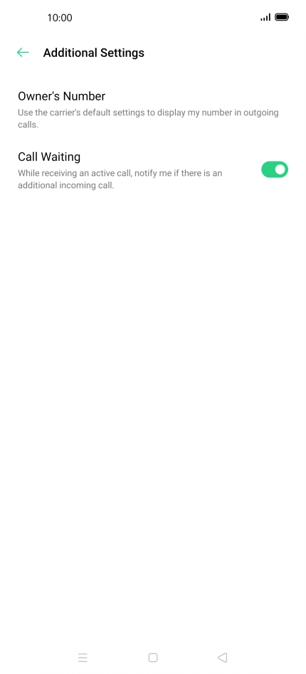 Press Owner's Number.