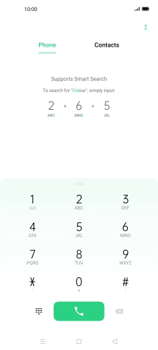 Press the menu icon.