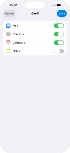 If this screen is displayed, you email account has been recognised and set up automatically. Follow the instructions on the screen to key in more information and finish setting up your phone.