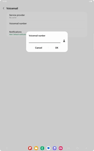 Key in +447953222222 and press OK.