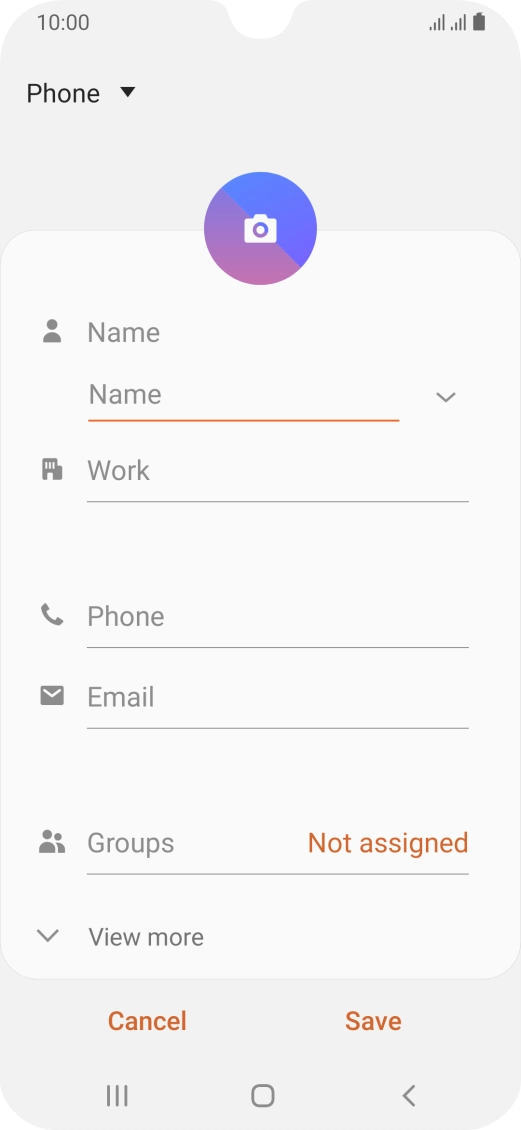 Press the address book drop down list.