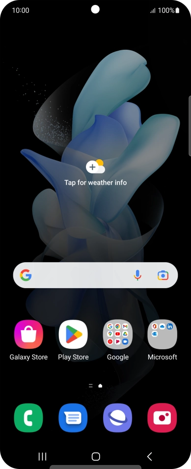 Press the Application key.